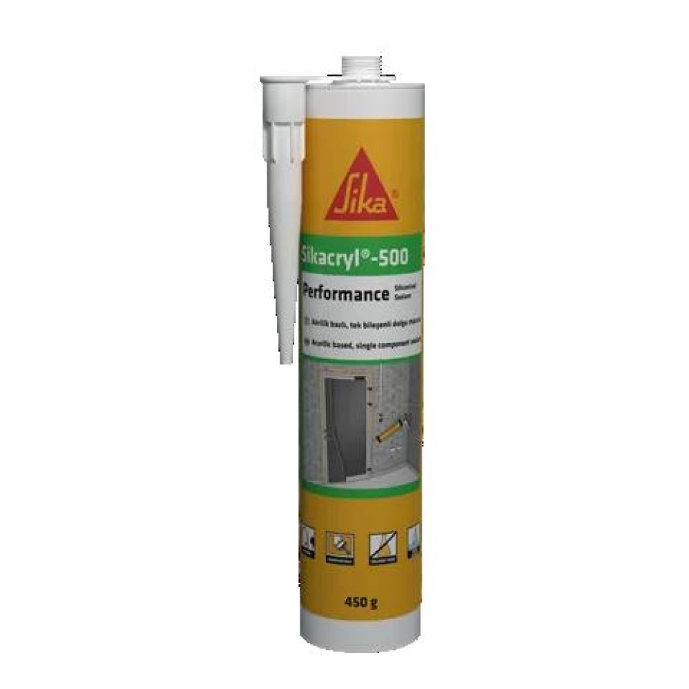 SİKACRYL 500 PERFORMANS SİLİKONİZE MASTİK 310 ML